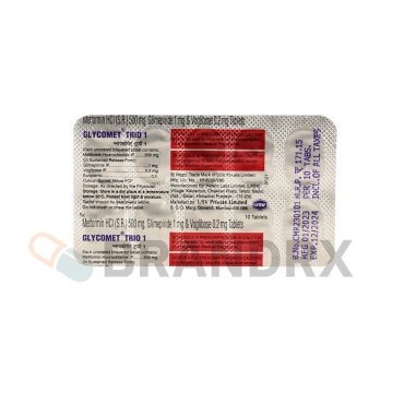 Glycomet Trio 1/0.2/500 mg USV Private Ltd.